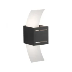 LED Wandlampe anthrazit Lichtaustritt nach oben unten Treppenhauslampe