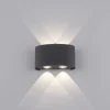 LED Wandlampe 4 flammig anthrazit farbig Außenlampe Innenlampe dekorativ