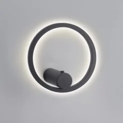 LED Wandleuchte anthrazit dimmbar per Fernbedienung Memoryfunktion