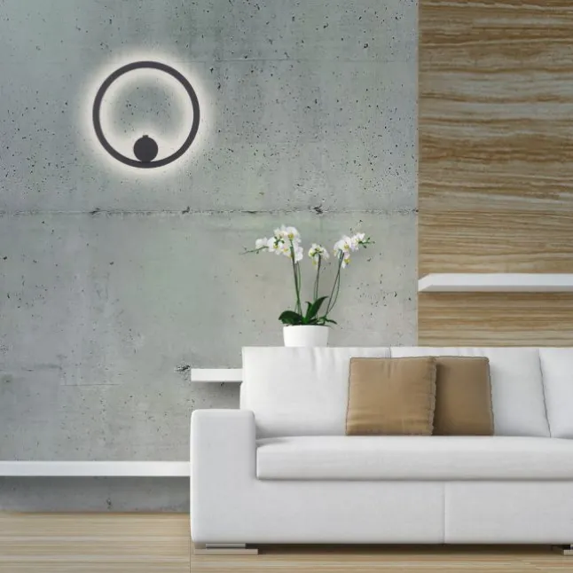 LED Wandleuchte anthrazit dimmbar per Fernbedienung Memoryfunktion