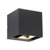 LED-Wandleuchte, anthrazit, IP 54, warmweiß, 3000 Kelvin, Abstrahlwinkel einstellbar