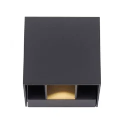 LED-Wandleuchte, anthrazit, IP 54, warmweiß, 3000 Kelvin, Abstrahlwinkel einstellbar