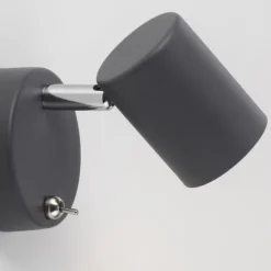 LED Wandleuchte, anthrazit, schwenkbar, drehbar, warmweiß