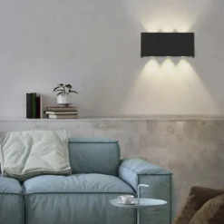 LED Wandleuchte anthrazit Smarthome Fernbedienung dimmbar App