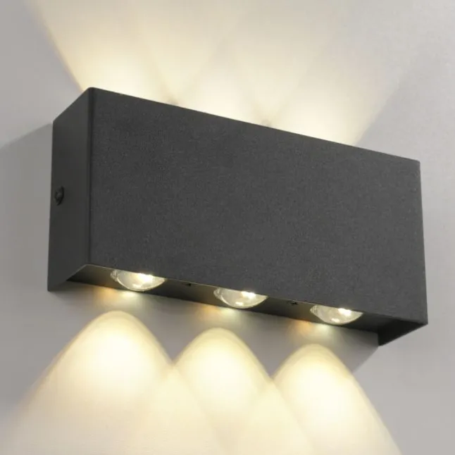 LED Wandleuchte anthrazit Smarthome Fernbedienung dimmbar App