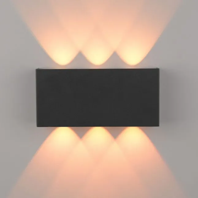 LED Wandleuchte anthrazit Smarthome Fernbedienung dimmbar App