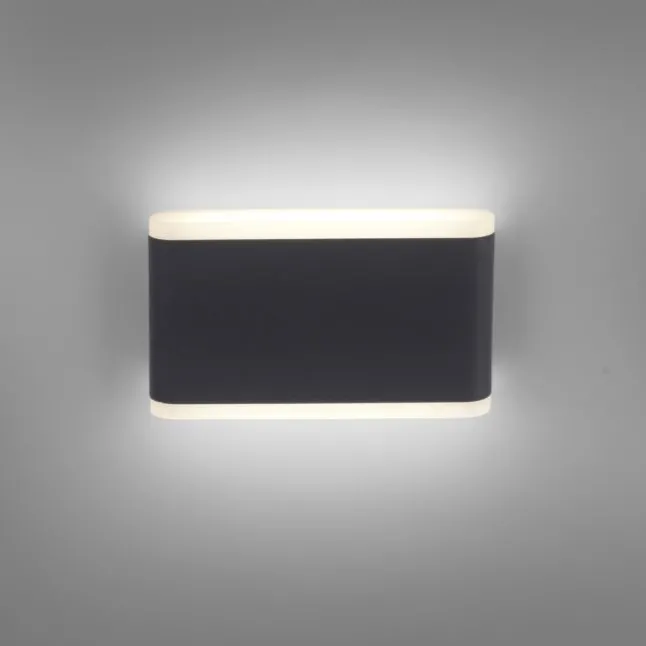 LED Wandleuchte, Außenwandleuchte, IP65, ELSA, anthrazit