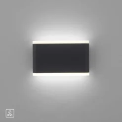 LED Wandleuchte, Außenwandleuchte, IP65, ELSA, anthrazit