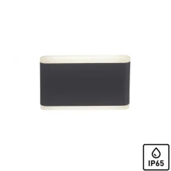 LED Wandleuchte, Außenwandleuchte, IP65, ELSA, anthrazit