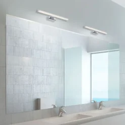 LED Wandleuchte, Bilderleuchte, Spiegelleuchte, Chrom, blendfrei