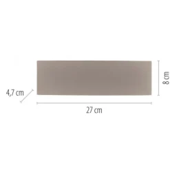 LED Wandleuchte CARLO, sandfarben, IP54, Lichtkegel nach oben und unten