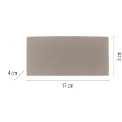 LED Wandleuchte CARLO, sandfarben, IP54, Up-&Downlight,