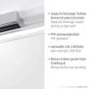 LED-Wandleuchte, chrom, Spiegel, warmweiße Lichtfarbe, IP44, energiesparend