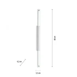 LED-Wandleuchte, chrom, Spiegel, warmweiße Lichtfarbe, IP44, energiesparend