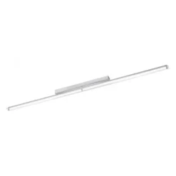 LED-Wandleuchte, chrom, warmweiße Lichtfarbe, spritzwassergeschützt, modern