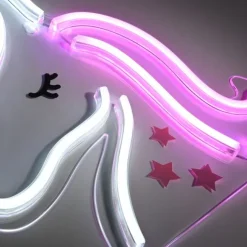 LED Wandleuchte Einhorn Motiv USB Schnurschalter dekorativ Kinderlampe