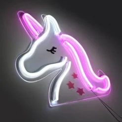 LED Wandleuchte Einhorn Motiv USB Schnurschalter dekorativ Kinderlampe