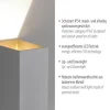 LED Wandleuchte grau IP54 spritzwasserschutz Außenwandleuchte