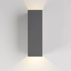LED Wandleuchte grau IP54 spritzwasserschutz Außenwandleuchte