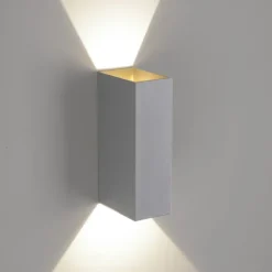 LED Wandleuchte grau IP54 spritzwasserschutz Außenwandleuchte