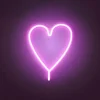 LED Wandleuchte Herz Pink USB Acryl Schnurschalter Dekorationslampe