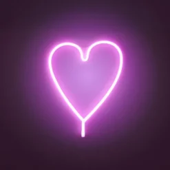 LED Wandleuchte Herz Pink USB Acryl Schnurschalter Dekorationslampe