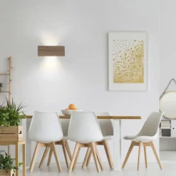 LED-Wandleuchte, holz, 1-flammig, IP20, warmweiß, 3000K
