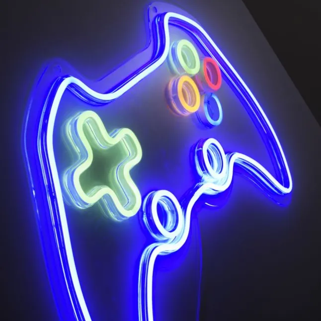 LED Wandleuchte mehrfarbig Controller Gamepad USB Dekoration