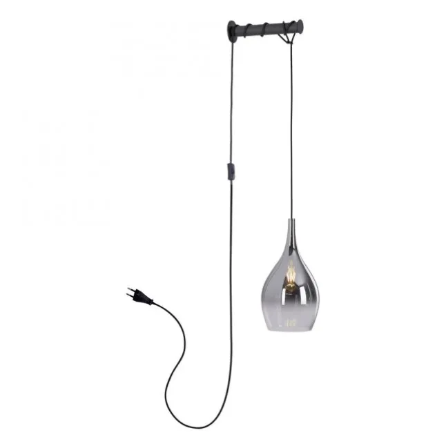 LED Wandleuchte mit Halterung Schalter höhenverstellbar schwarz verchromt