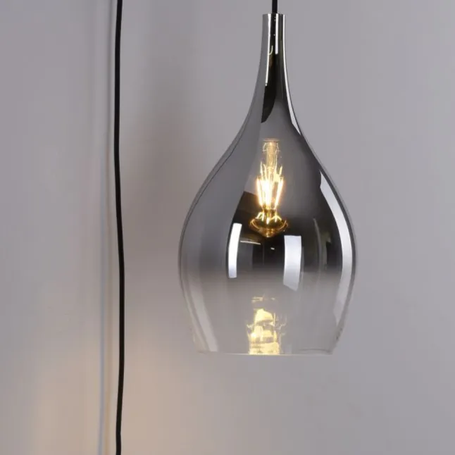 LED Wandleuchte mit Halterung Schalter höhenverstellbar schwarz verchromt