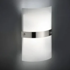 LED Wandleuchte, Opalglas, E14, blendfreies Licht