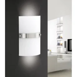 LED Wandleuchte, Opalglas, E14, blendfreies Licht