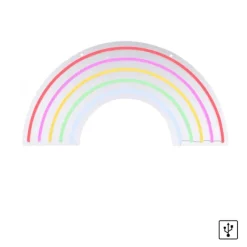 LED Wandleuchte Regenbogen mehrfarbig USB Schnurschalter dekorativ