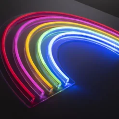 LED Wandleuchte Regenbogen mehrfarbig USB Schnurschalter dekorativ
