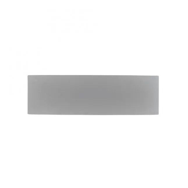 LED-Wandleuchte, silberfarben, ovale Form, warmweiße Lichtfarbe, modern