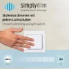 LED-Wandleuchte, warmweiße Lichtfarbe, spritzwassergeschützt, modern