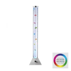 LED-Wassersäule, RGB, Farbwechsel, bunte Fische, modern