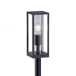 LED-Wegeleuchte, anthrazit, IP44, E27 Fassung, spritzwassergeschützt