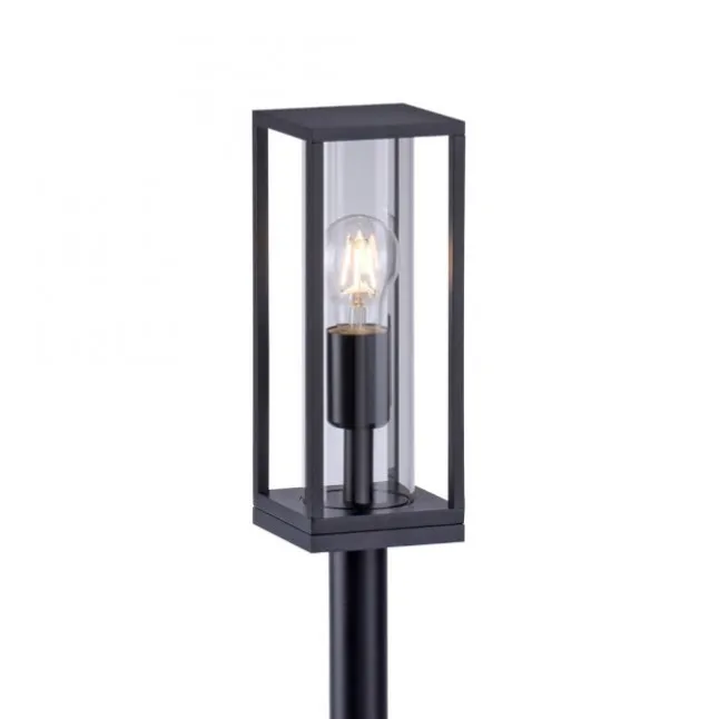 LED-Wegeleuchte, anthrazit, IP44, E27 Fassung, spritzwassergeschützt