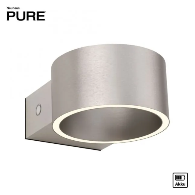 Paul Neuhaus Akku Wandleuchte PURE Clipse diamond (alu)