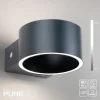 Paul Neuhaus Akku Wandleuchte PURE Clipse mystic grey
