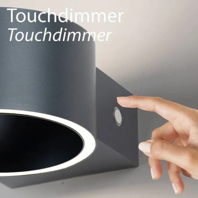 Paul Neuhaus Akku Wandleuchte PURE Clipse mystic grey