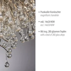 Paul Neuhaus Deckenleuchte ICICLE, stahl