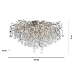 Paul Neuhaus Deckenleuchte ICICLE, stahl