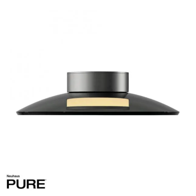 Paul Neuhaus Deckenleuchte PURE Moon platin (grau) dimmbar Wohnzimmer Küche