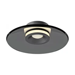 Paul Neuhaus Deckenleuchte PURE Moon platin (grau) dimmbar Wohnzimmer Küche