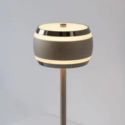 Paul Neuhaus LED Akku-Tischleuchte PURE Falling Rings, bronce, Touchdimmer,