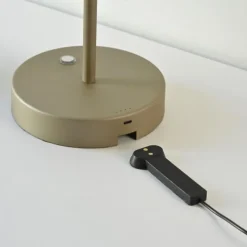 Paul Neuhaus LED Akku-Tischleuchte PURE Falling Rings, bronce, Touchdimmer,