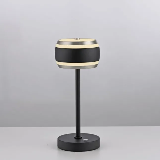 Paul Neuhaus LED Akku-Tischleuchte PURE Falling Rings,black pearl/diamond , Touch