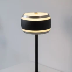 Paul Neuhaus LED Akku-Tischleuchte PURE Falling Rings,black pearl/diamond , Touch